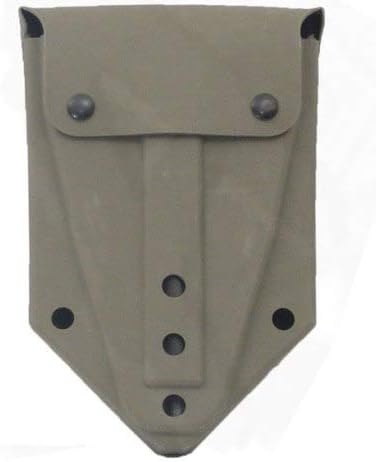 USGI Industries Military Style Shovel | Tri-Fold Entrenching Tool with Serrated Edge | Lightweight, Foldable, Compact, Multi-Use Perfect for Camping, Survival, Trenching (E-Tool)