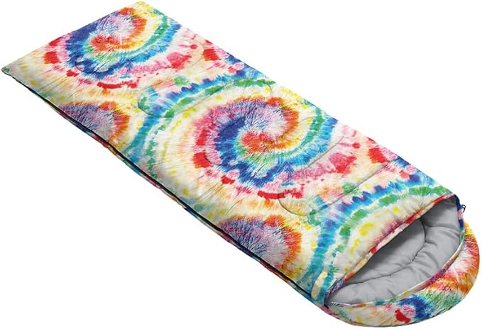 QOOMO Camping Sleeping Bags,3 Season Warm & Cool Weather,Lightweight,Waterproof Sleeping Bags for Adults & Kids,Traveling,and Outdoors,Camping Gear Equipment