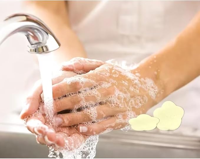 3 Boxes 300Pcs Portable Hand Washing Soap Sheets, Different Scented Mini Petal Hand Wash Soap Sheets, Disposable Soluble Soap for Outdoor Travel, Camping, Hiking