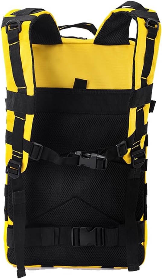 45L Military Tactical Backpack for Men & Women Bug Out Bag Assault pack Molle Daypack Hiking Trekking Rucksack(Yellow)