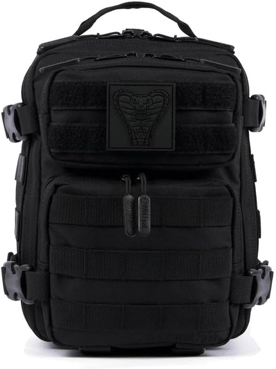 WOLFpak 9L Backpack Mini (Black Venom) Small Tactical Backpack – 9L EDC Daypack, Compact & Water-Resistant Bag for Gym, Hiking, Commuting