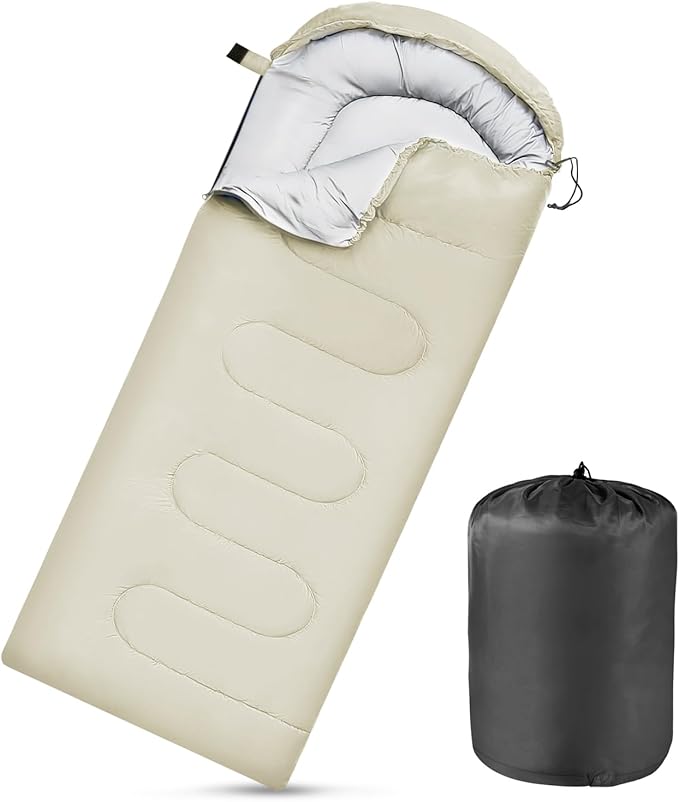 Camping Sleeping Bags for Adults Kids Waterproof Lightweight Sleeping Bag for Cold Weather or Warm Backpacking Hiking Mountaineering Indoor Outdoor Use