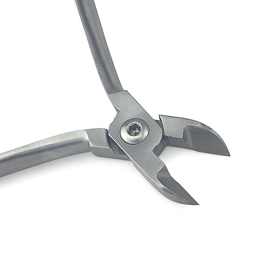 3 Pcs Orthodontic Instruments Tool Set - Hard Wire Cutter, Mathieu Ligature Elastic Placing Plier, Slim Weingart Plier