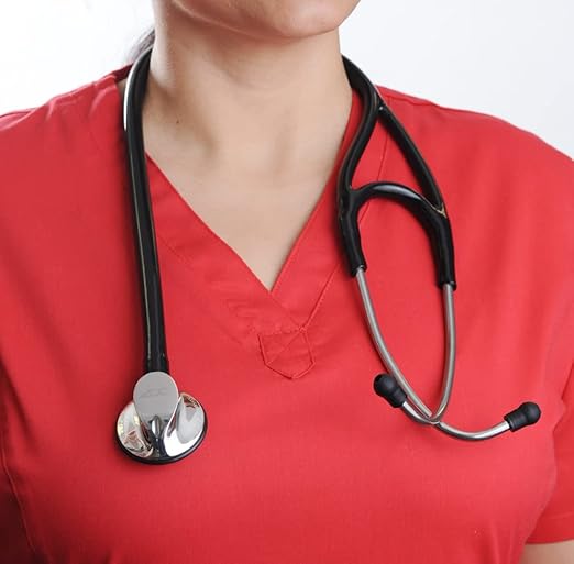 ADC Adscope 600 Platinum Series Cardiology Stethoscope with Tunable AFD Technology, Lifetime Warranty, Burgundy