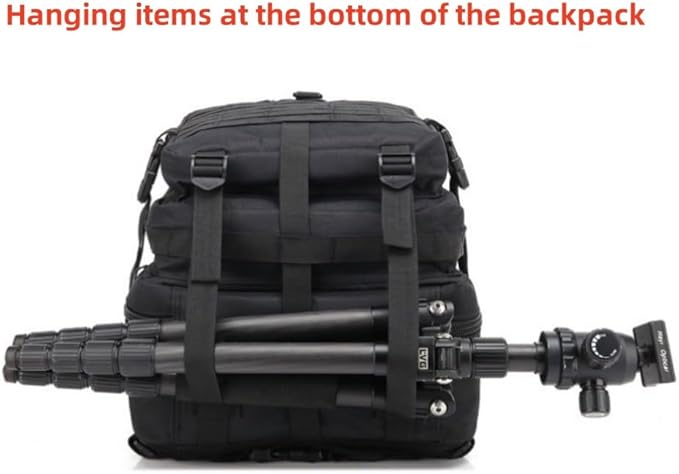 45L Military Tactical Backpack for Men & Women Bug Out Bag Assault pack Molle Daypack Hiking Trekking Rucksack(45L black)