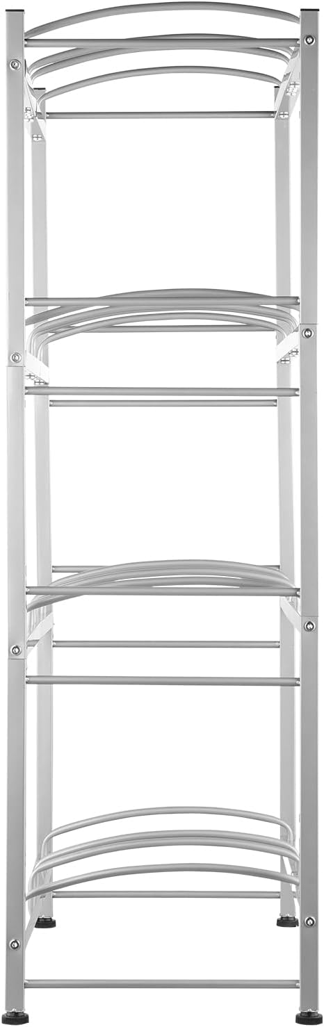VEVOR 5 Gallon Water Jug Holder, 4 Tiers Double Row Heavy Duty Water Bottle Rack with 8 Slots, Detachable Water Jug Stand for Kitchen, Office, Living Room- Silver