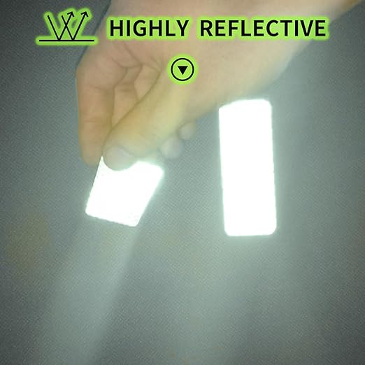 20 Pcs Super Reflection Reflective Stickers Made of 3M DG3, Safety Reflective Tape for Car Bike Mailbox Helmet, White Reflective Tape Outdoor Waterproof 3.15" X 1.18"