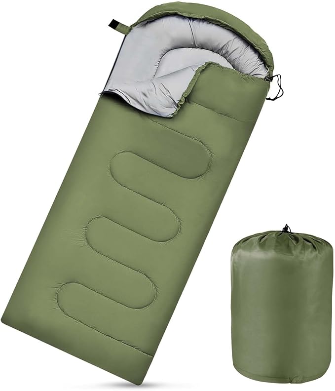 Camping Sleeping Bags for Adults Kids Waterproof Lightweight Sleeping Bag for Cold Weather or Warm Backpacking Hiking Mountaineering Indoor Outdoor Use