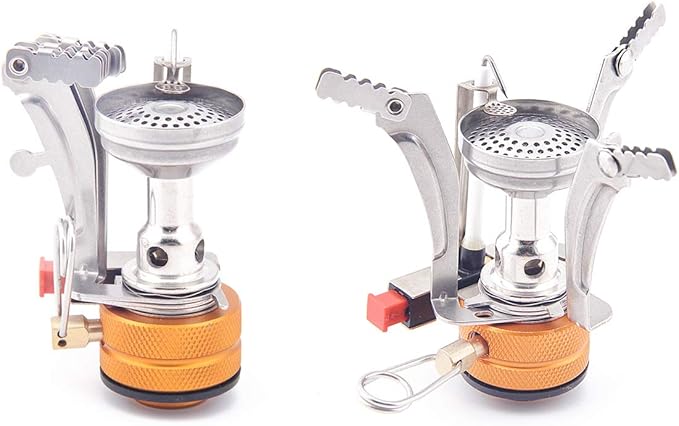 Ultralight Backpacking Stove Portable Camping Stove with Piezo Ignition Perfect for Camping, Hiking and Backpacking Trips