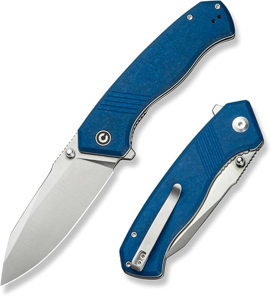 CIVIVI Placoid Pocket Knife for EDC, Folding Knife with 3.67" 14C28N Blade G-10 Handle For Men Women Gift C23079-2