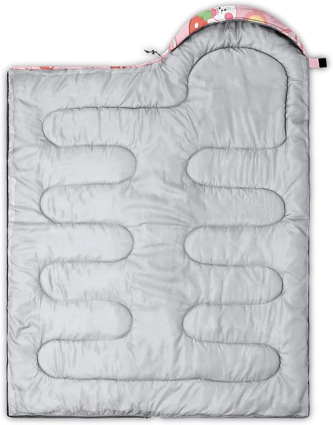QOOMO Camping Sleeping Bags,3 Season Warm & Cool Weather,Lightweight,Waterproof Sleeping Bags for Adults & Kids,Traveling,and Outdoors,Camping Gear Equipment