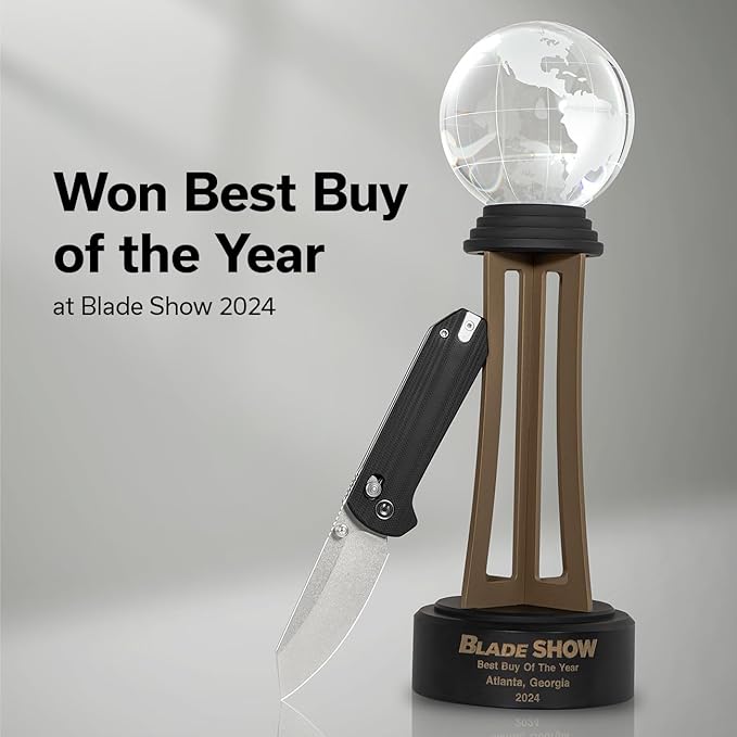 CIVIVI Yonder Folding Pocket Knife for EDC, Crossbar Lock Knife with 2.88" 14C28N Blade G10 Handle, Lightweight Knife Gifts for Men Women Camping Hiking, Designed by Zac Whitmore C23073-1