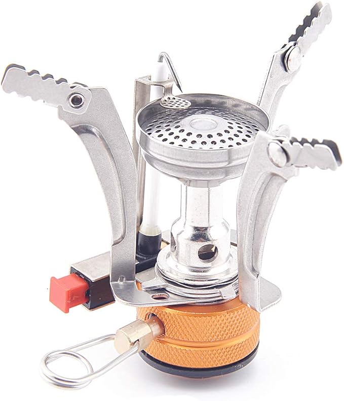 Ultralight Backpacking Stove Portable Camping Stove with Piezo Ignition Perfect for Camping, Hiking and Backpacking Trips