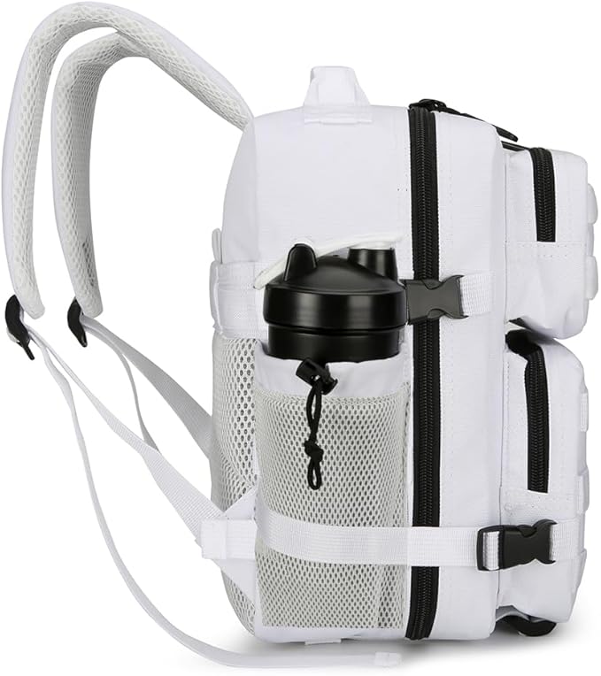 9L Mini Tactical Backpack 9L Assault Pack 9L Tactical Backpack Hiking Fitness Backpack(White)