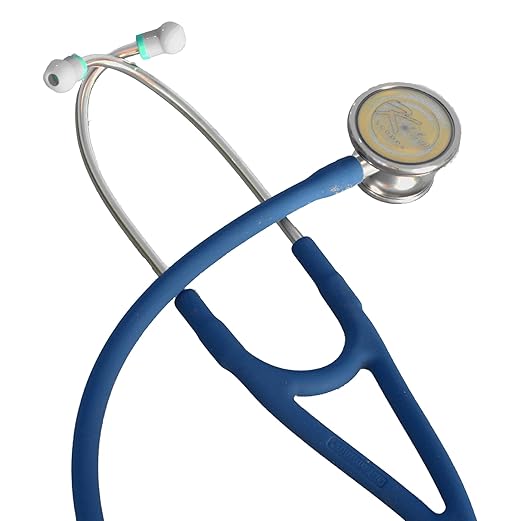 Virtuoso Dual Head Cardiology Stethoscope, Professional Quality, Long Tube, KS-751 Blue