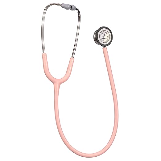 3M Littmann Classic III Monitoring Stethoscope, 5910C, More Than 2X as Loud, Weighs Less, 27" Champagne Rose Satin-Finish Tube for Added Comfort, Flexibility and Cleanability