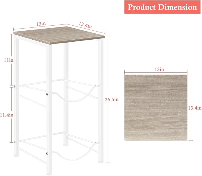 5 Gallon Water Bottle Holder Rack 2 Tier Water Jug Holder Stand with Storage Shelf, 2 Slots 5 Gal Water Cooler Jug Rack for Home, Office, Garage Organizer, Light Grey