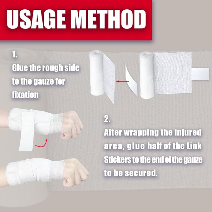 32 Pack Gauze Rolls Bandages 4 ” x 4.1 yd Premium Quality Lint and Latex-Free Conforming Stretch Designed for Effective Wound Care for Wound Dressing Support (Individually Packed)