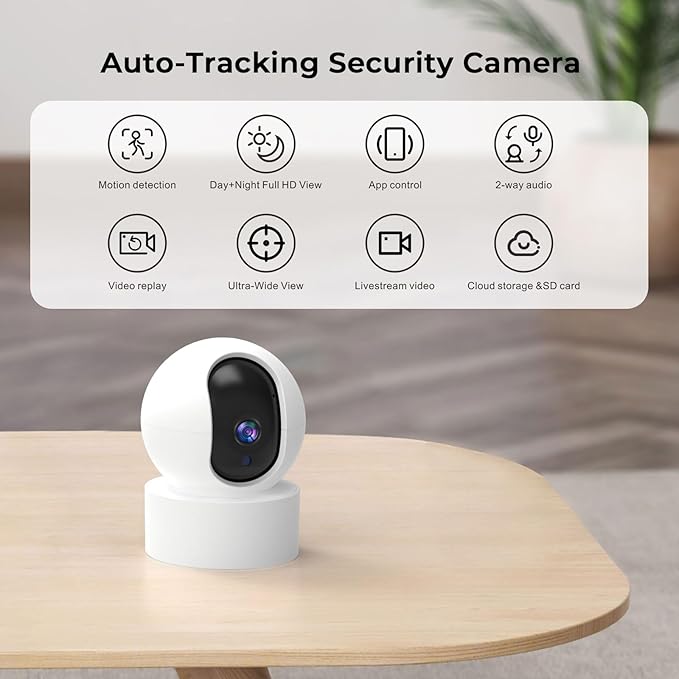 Wireless Home Security System - with Camera, Remote Controls,Window Door Sensor - No Contract - Compatible with Alexa and Google Assistant