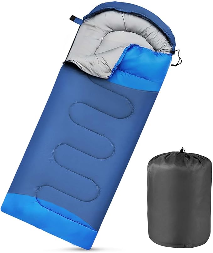 Camping Sleeping Bags for Adults Kids Waterproof Lightweight Sleeping Bag for Cold Weather or Warm Backpacking Hiking Mountaineering Indoor Outdoor Use