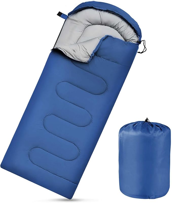 Camping Sleeping Bags for Adults Kids Waterproof Lightweight Sleeping Bag for Cold Weather or Warm Backpacking Hiking Mountaineering Indoor Outdoor Use