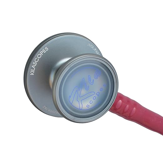 Virtuoso Dual Head Cardiology Stethoscope, Professional Quality, Classic Tube, KS-750 Burgundy