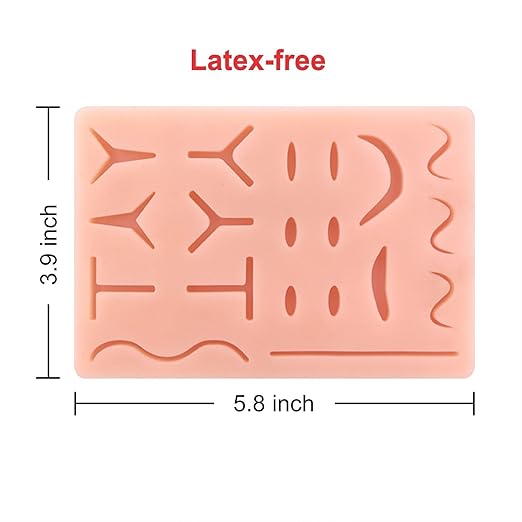 Ultrassist Suture Kit for Medical Students, Suture Stitching Kit with 19 Pre-Cut Wounds, Suture Instruments, Various Sutures, Ideal Practice Suture Training Kit (Education Use Only)