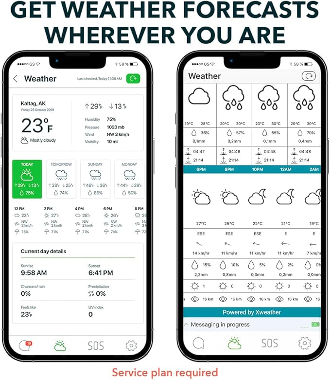 ZOLEO Satellite Communicator – Two-Way Global SMS Text Messenger & Email, Emergency SOS Alerting, Check-in & GPS Location – Android iOS Smartphone Accessory