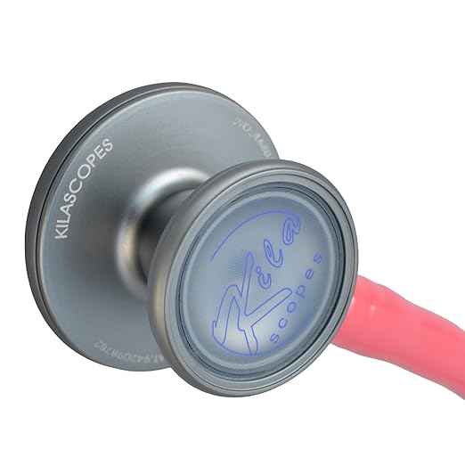 Virtuoso Dual Head Cardiology Stethoscope, Professional Quality, Classic Tube, KS-750 Pink
