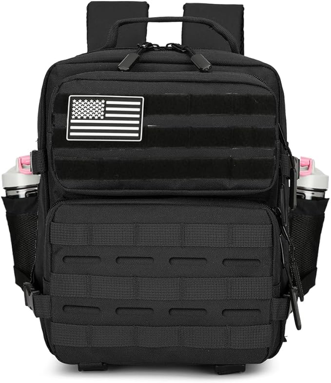 9L Mini Tactical Backpack 9L Assault Pack 9L Tactical Backpack Hiking Fitness Backpack(Black)