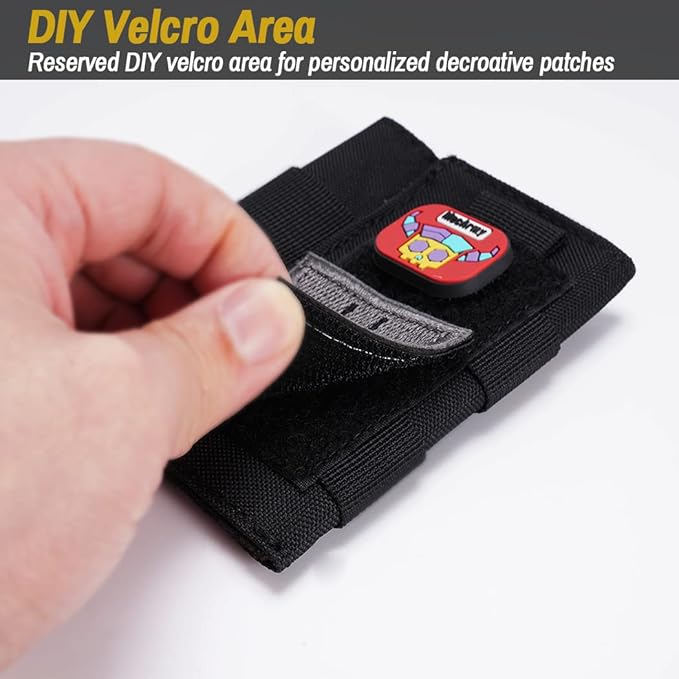 VIPERADE VE9 EDC Pocket Organizer Tool Pouch, Multitool Sheath with Patch Area for DIY, EDC Pocket Pouch with 3 Slip Pockets for Men Outdoor Activity Daily Carry