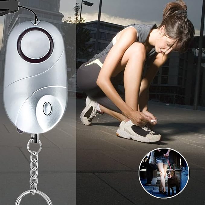 6Pack Personal Alarm Siren Emergency Self Defense Security with LED Lights Safety Alarm for Women Kids and Elders(Multicolored)