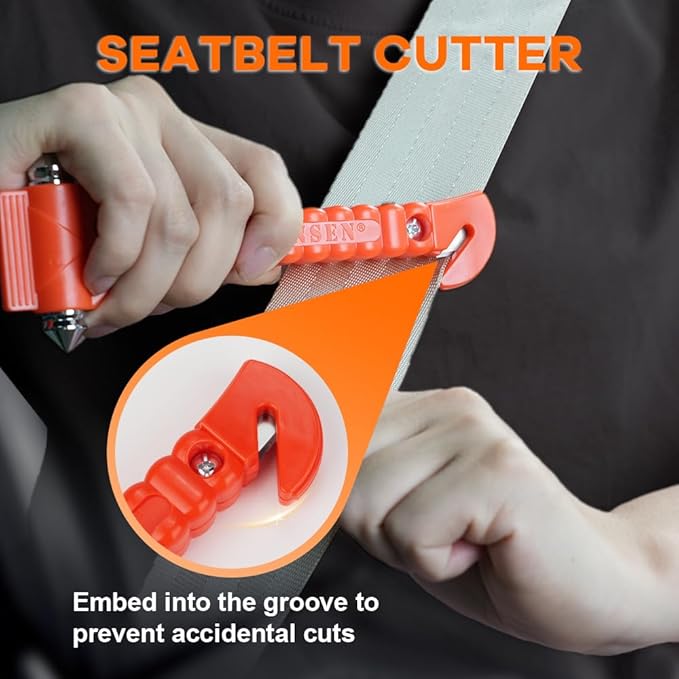 20 PCS Car Safety Hammer Emergency Escape Tool Auto Car Window Glass Hammer Breaker and Seat Belt Cutter Escape 2-in-1 for Family Rescue & Auto Emergency Escape Tools
