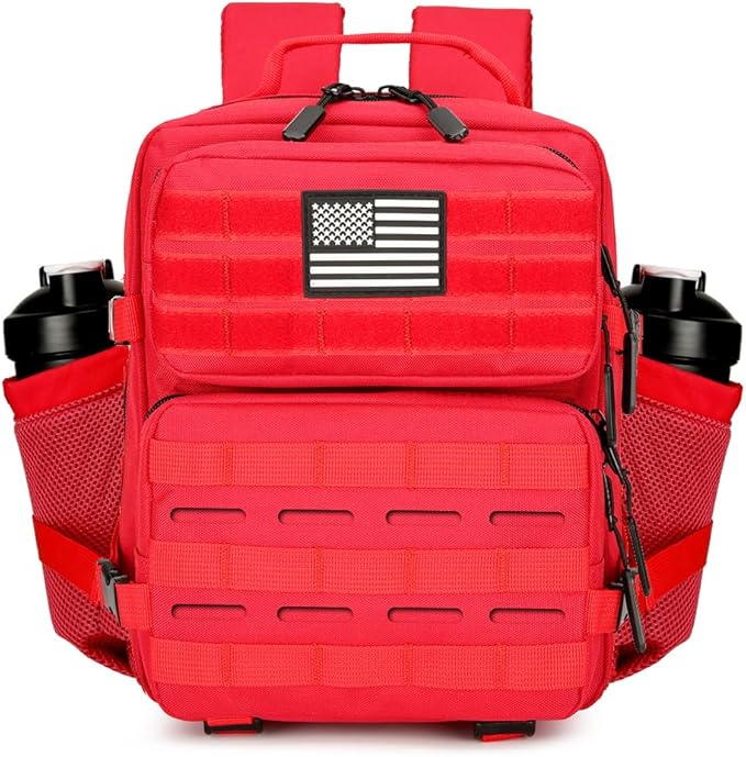 9L Tactical Assault Backpack Gym Pack Hiking Travel Camping Backpack(Red)