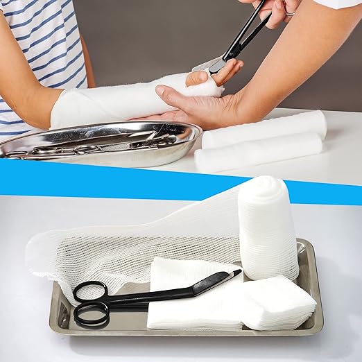 Utopia Care Bandage Scissors, 5.5 Inch Stainless Steel Shears for First Aid and Professional Use – Black