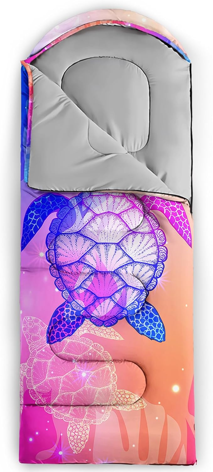 QOOMO Camping Sleeping Bags,3 Season Warm & Cool Weather,Lightweight,Waterproof Sleeping Bags for Adults & Kids,Traveling,and Outdoors,Camping Gear Equipment