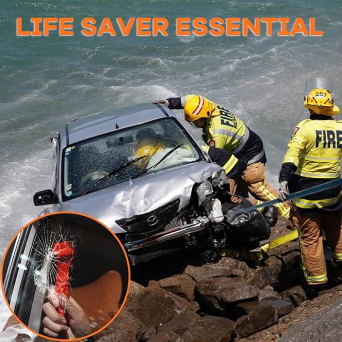 20 PCS Car Safety Hammer Emergency Escape Tool Auto Car Window Glass Hammer Breaker and Seat Belt Cutter Escape 2-in-1 for Family Rescue & Auto Emergency Escape Tools