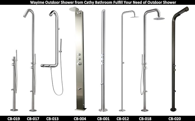 33 * 30" Plastic Wood with Stainless Steel Frame Dark Grey Outdoor Shower Stand Platform, Mount Outdoor Shower Without Using Concrete&Without Calling Plumber, Make Outdoor Shower Movable