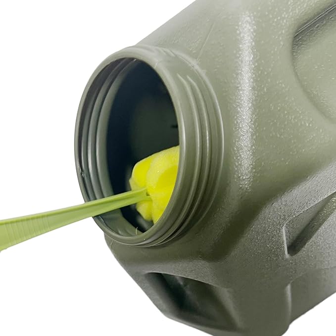 2.6 Gallon Camping Water Container with Spigot, Portable Water Jug BPA Free Water Tank, Military Green Emergency Water Storage Can for Outdoor Hiking Camping Picnic RV (10L)