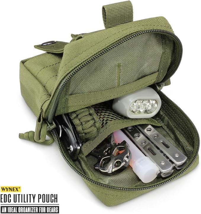 WYNEX Tactical EDC Pouch, Molle Utility Pouches Gadget Organizer Phone Holder Waist Pack Smartphone Pouch Tool Holster Pocket