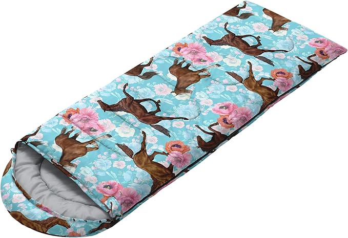 QOOMO Camping Sleeping Bags,3 Season Warm & Cool Weather,Lightweight,Waterproof Sleeping Bags for Adults & Kids,Traveling,and Outdoors,Camping Gear Equipment