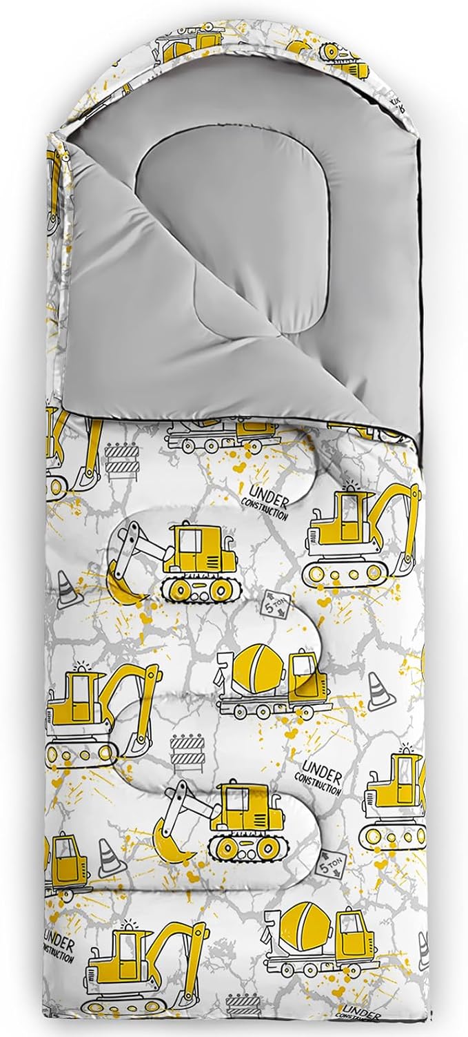 QOOMO Camping Sleeping Bags,3 Season Warm & Cool Weather,Lightweight,Waterproof Sleeping Bags for Adults & Kids,Traveling,and Outdoors,Camping Gear Equipment