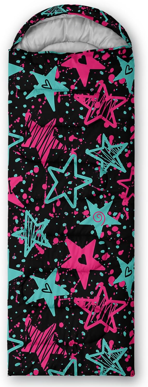 QOOMO Camping Sleeping Bags,3 Season Warm & Cool Weather,Lightweight,Waterproof Sleeping Bags for Adults & Kids,Traveling,and Outdoors,Camping Gear Equipment