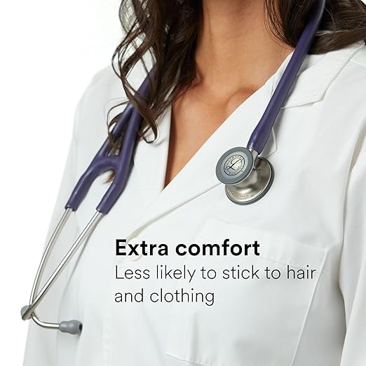 3M Littmann Cardiology IV Diagnostic Stethoscope, 6187C, More Than 2X as Loud, Weighs Less, 27" Midnight Blue Satin-Finish Tube for Added Comfort, Flexibility and Cleanability