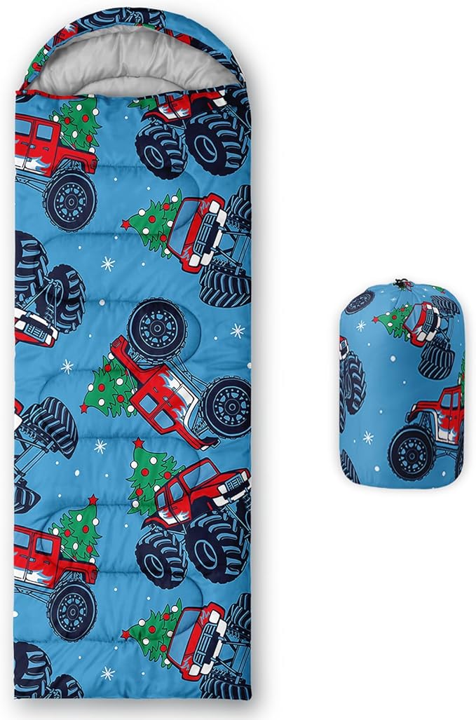 QOOMO Camping Sleeping Bags,3 Season Warm & Cool Weather,Lightweight,Waterproof Sleeping Bags for Adults & Kids,Traveling,and Outdoors,Camping Gear Equipment