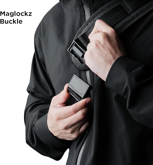 ALPAKA Bravo Sling Max, 8L RFID-Blocking Sling Laptop Bag for Men with Maglockz Buckle, Lockable Zips & External USB Port