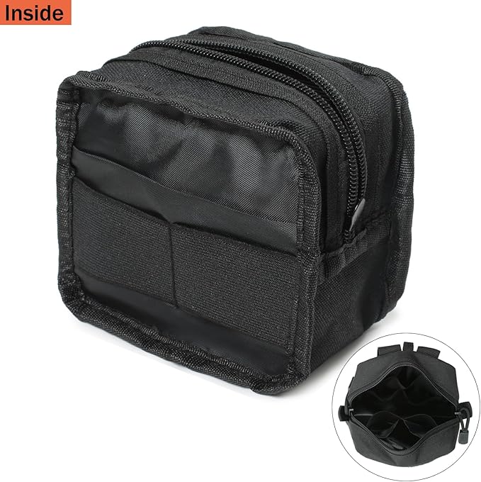 2 Pack Mini Tactical Molle Compact Ammo Pouch - General Purpose Admin Pouches Small Admin Molle Pouches EDC Tool Utility Multi-Purpose Waist Belt Pouch