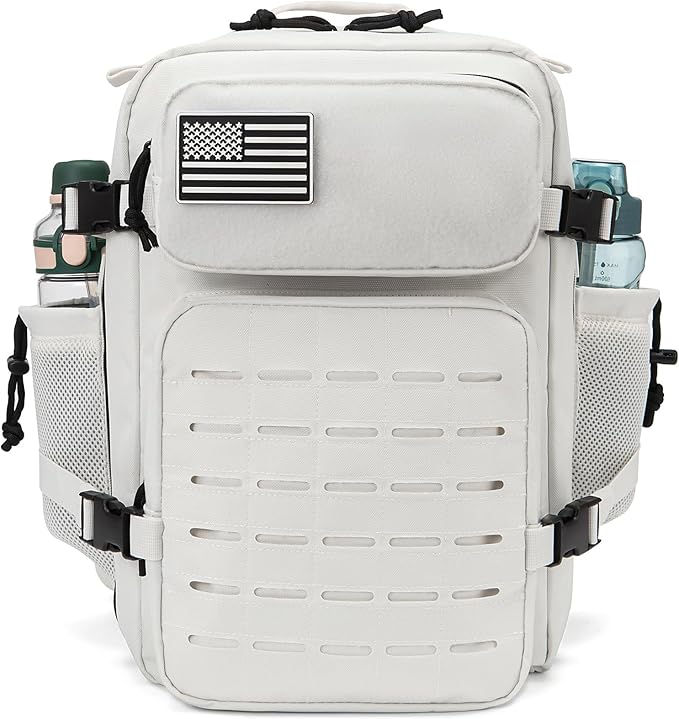 QT&QY 25L/45L Military Tactical Backpack For Men Molle Daypack 3 Day Bug Out Bag Hiking Rucksack With Bottle Holder