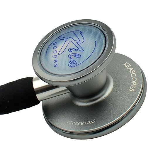 Virtuoso Dual Head Cardiology Stethoscope, Professional Quality, Long Tube, KS-751 Black
