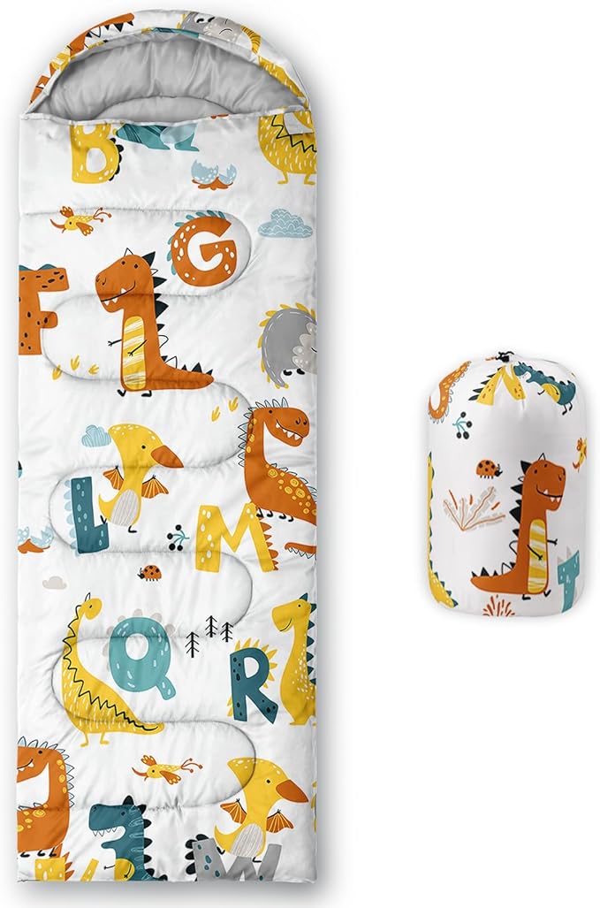 QOOMO Camping Sleeping Bags,3 Season Warm & Cool Weather,Lightweight,Waterproof Sleeping Bags for Adults & Kids,Traveling,and Outdoors,Camping Gear Equipment